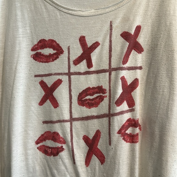 Torrid tic tac toe ❌💋 shirt Sz 2X plus size short sleeve T-shirt top - Picture 2 of 7